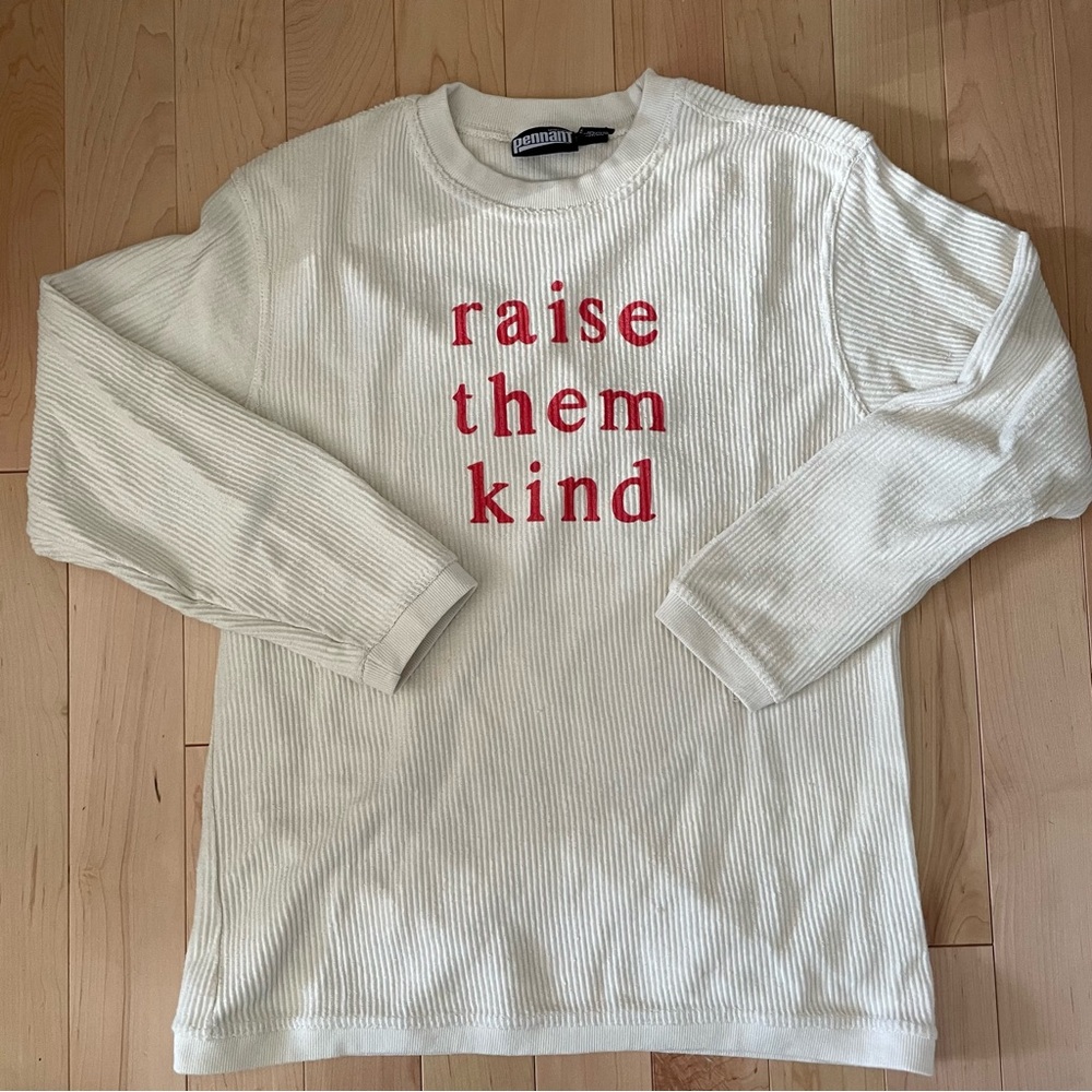 Pink Lily Corded Sweatshirt